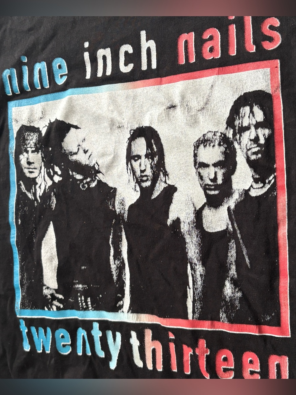 Nine Inch Nails Twenty Thirteen 2013 Tour Concert Band NIN Shirt Sz Large Black - Picture 7 of 11